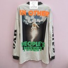 Gotofree Summer Men Women Saint White Long Sleeve Hip Hop Tee Cotton Top T Shirt