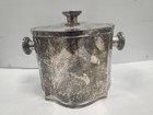 St James Heavy Silver Plated Ice Bucket With Lid Vintage Mcm