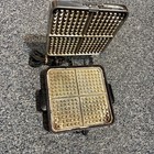 Vintage 50s Sunbeam Model W-2-a Waffle Maker Chrome Finish Made In Usa Tested 
