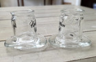 Vintage Canadian Club Whiskey Shot Glasses Hat Set Of 2