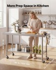 Vevor Commercial Stainless Steel Table Kitchen Catering Prep Table 24x60 Inch