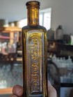 Yellow Amber Mrs Allens Worlds Hair Restorer New York Quick Medicine Bottle