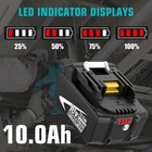 2pack For Makita 18volt 10ah Lxt Li-ion Battery Bl1860b Bl1830 Bl1850   Charger