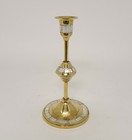 Candle Holder 4 d 8 hi Set 2 Brass Mother Of Pearl Inlay Round Free Shipping