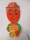 Unusual Rosen Candy Co Halloween Diecut - Jol Head Scarecrow Lollypop