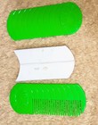 Ln Rare Vintage 80s Green Lifesavers Plastic Grooming Kit 4  Comb   Mirror Set