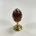 Vintage  Van Cort Usa Wood And Brass Egg Kaleidoscope- Nicholas Ii- Full Set