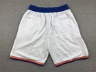 New York Knicks Swing Men White Stitched Pocket Basketball Shorts