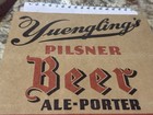 Vtg Yuengling Pilsner Beer Ale-porter Cardboard Easel Back Sign 