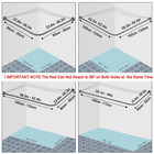 Stretchable 304 Stainless L Shaped Bathroom Bathtub Corner Shower Curtain Rod   