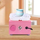 Mini Ceramic Wheel Machine Electric Pottery Turntable With Abs Basin Art Craft