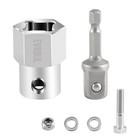 Upgraded Stainless Steel Top Wind Trailer Jack Crank Handle Cordless Drill 