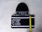 Victoria Secret Pink Scarf And Beanie Hat Set Black   White One Size