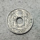 France          Five  5  Centimes Coin 1918  wartime 