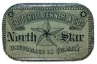 Scarce 1890s    north Star    Hinged Litho Pocket Tobacco Tin Is In Fair Condition
