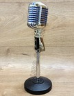 Professional Antique Replica Dynamic Vintage Metal Grill Microphone With Stand 