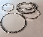 Job Lot 5 Sterling Silver Bracelet Bangle Hallmarked Jewellery Vintage 