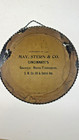 Antique Reverse Glass Flue Cover With Man   Woman May  Stern   Co  9 75 