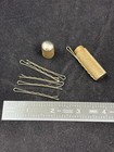 Vintage Lip Stick Tube Bobby Pin Holder Tube Gold 2 25 