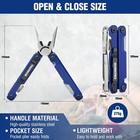 Workpro 18in1 Multi Tool Plier Stainless Steel Multitool With Sheath Safety Lock