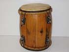 Vintage 14  Native American Double Sided Wood Rawhide Leather Hand Made Drum