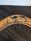Hand Painted Wooden Boomerang  Hand Painted By Australian Aboriginals