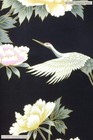 Japanese Yukata Kimono Women Crane   Peony Cotton Robe Made In Japan