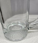 Beer Mugs W  Handle - Embossed Golf Ball Bottom     6    - Clear Glass
