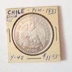 1881 Chili Un Peso  250    25 00 U s p s   Priority Shipping
