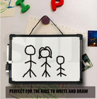 A4 Magnetic Whiteboard Dry Wipe White Board Office Home Memo Notice Small Eraser