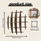 Retro Multi-functional Solid Wood Storage Rack multi-slot Wallmounted Cup Holder