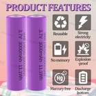 3 7v Rechargeable Battery Lithium Button Top For Flashlights And Headlamp