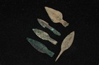 5 Genuine Large Ancient Luristan Bronze Arrow Spear Heads Circa 1800-600 Bc