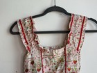 Vintage Strawberry Shortcake Girl s Apron Dress Smocked Pleats Pink 6t Grail
