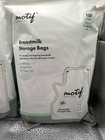 2 Packs Of 100 Count  200 Total  Motif Breast Milk Storage Bags 8oz