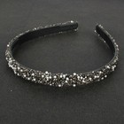 Ladies girls Resin Chip Rhinestone Beaded Headband hairband  new 