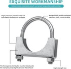 5 Inch Chrome U-bolt Muffler Clamp Set-bracket Style Exhaust Clamps  pack Of 6 