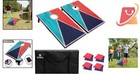Cornhole Set Wooden 4x2 Regulation Boards With 8 Bean Bags Durable Outdoor Game