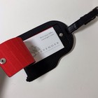 Levenger Carnegie Hall Black Leather Piano Luggage Tag Musician Travel Id Case