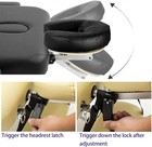 Aluminium Universal Massage Table Face Cradle Cushion  Adjustable Black 