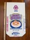 Vtg Dainty Biscuit Enriched Plain Flour Bag 25lb Randolph Mills Franklinville Nc