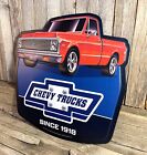 Chevrolet Chevy Truck C10 12   Metal Tin Sign Vintage Garage Man Cave Gas New