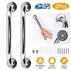 2pcs Stainless Steel Shower Bath Grab Bar Wall Grip Safety Handle Towel Rail 20 
