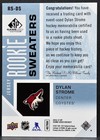 2016-17 Sp Game Used Rookie Sweaters Dylan Strome Coyotes Rc 058 499 Jersey 4459