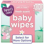 Parent s Choice Fresh Scent Baby Wipes 300 Count Soft Gentle Moist Wipes Pack