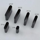 Leather Belt Slot Punch Tool Oval Hole Cutter Kit For Strap Diy Craft 6pcs
