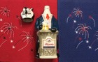 1973 Hamms Beer - Bear Blue Suit Advertising Decanter - Nice Shape - Vintage Bar