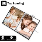 8 5x11 Photo Album Art Portfolio Binder Holds 68 Photos Black Plastic Sleeves