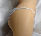 White Satin String Bikini Panties  Classic Style For Women And Men 