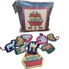 Noah s Ark Pillow And Bunting Animals Multi Quilted Nursery Biblical Story New